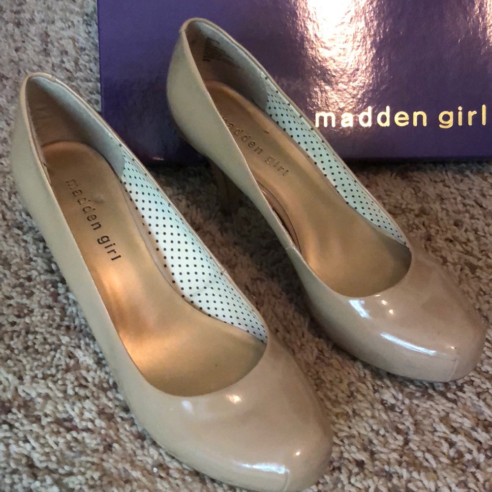 Madden Girl Nude leather heels